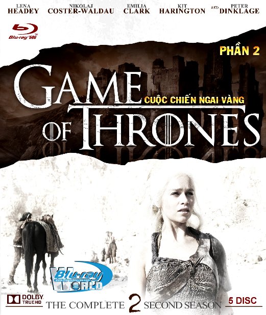 B3394.Game of Thrones Season 2 - Cuộc Chiến Ngai Vàng 2 2D25G - 5DISC (DOLBY TRUE - HD 7.1)